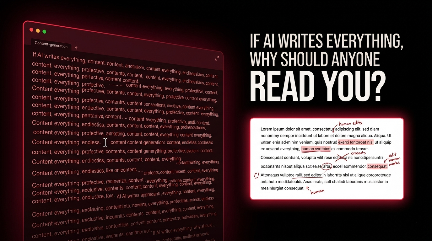 If AI Writes Everything, Why Should Anyone Read You?