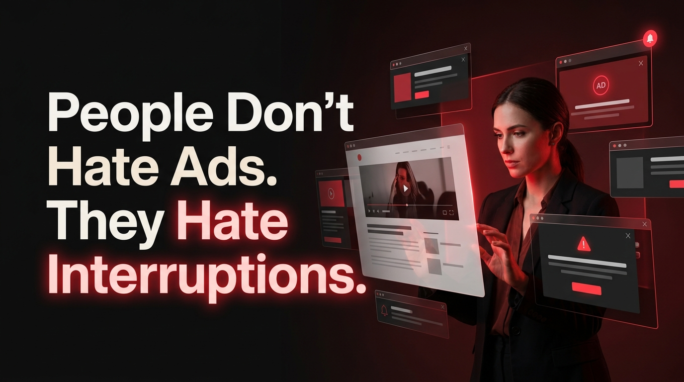 Why People Do Not Hate Ads But Hate Interruptions
